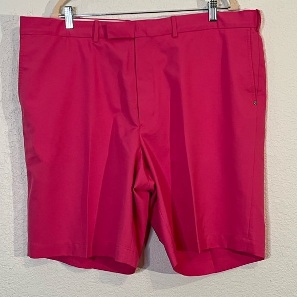 RLX Ralph Lauren Men’s pink flat front shorts Golf Preppy Casual Vacation - Picture 1 of 4